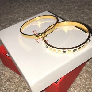Kate Spade gold bangles (set of 2)